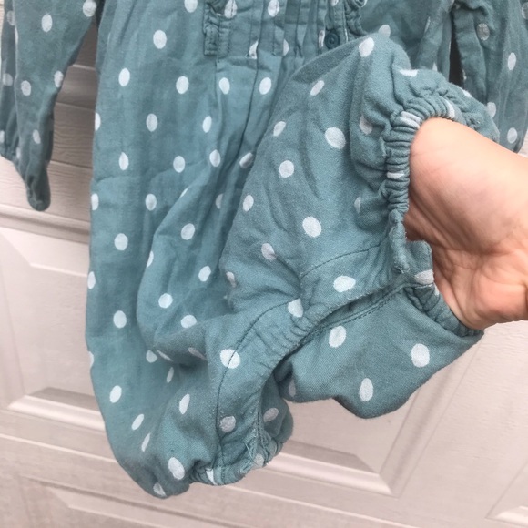 BabyGap romper green polka dot 19/24 - Picture 2 of 10